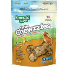 Emerald Pet Perro Snack Little Chewzzies Mantequilla De Mani