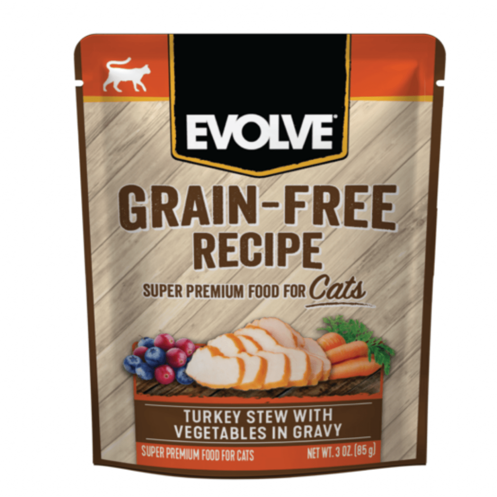 Puche para gato Evolve Grain Free Pouche Pavo Gato