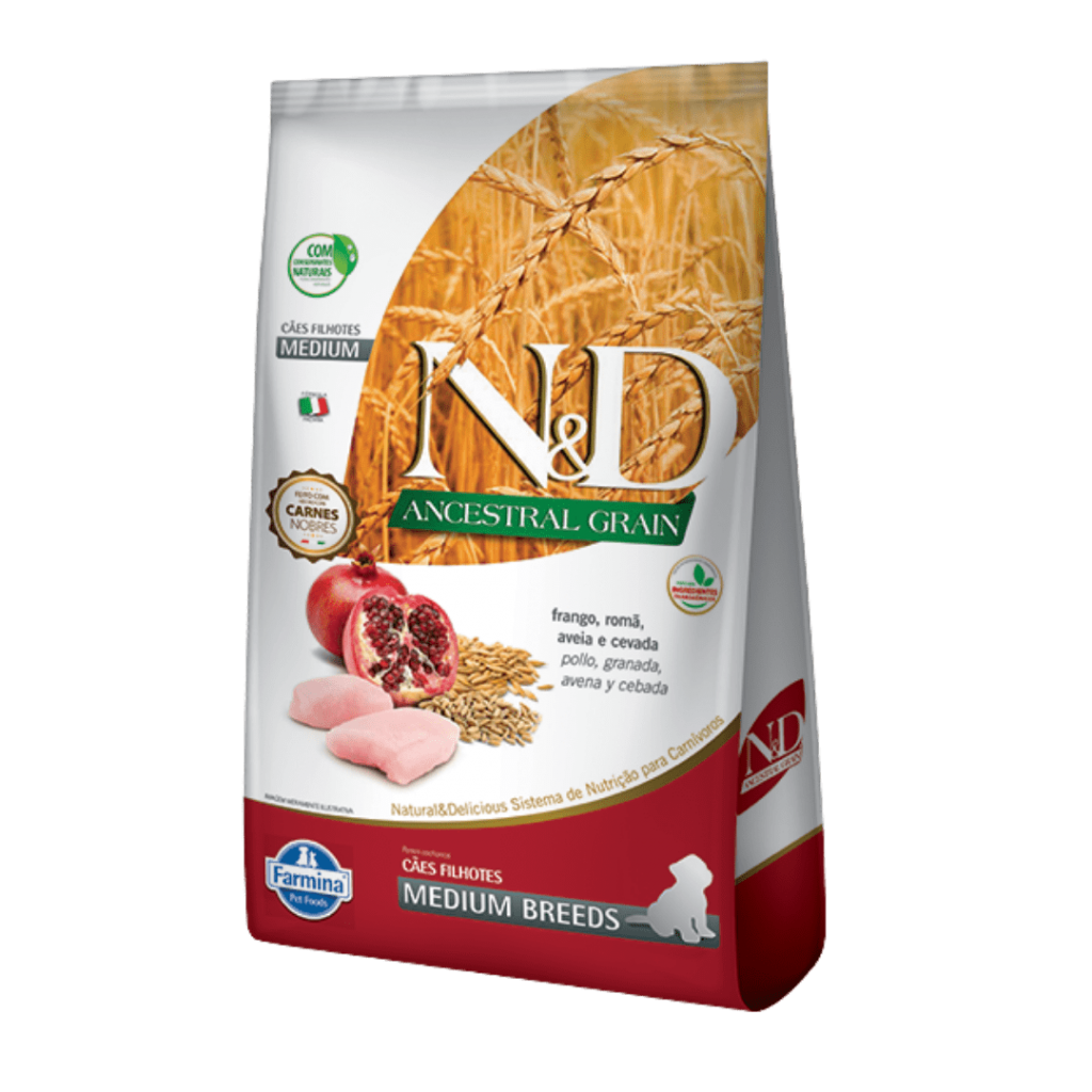 Concentrado N&D Ancestral Natural And Delicious Puppy Medium And Maxi